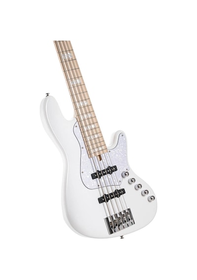 Cort Njs5wht Bas Gitar 5 Telli Aktif - Beyaz