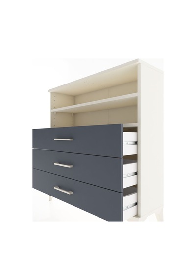Arges Şifonyer 2 Raflı 3 Çekmeceli 88x30x96 Aytaşı-antrasit Aytaşı