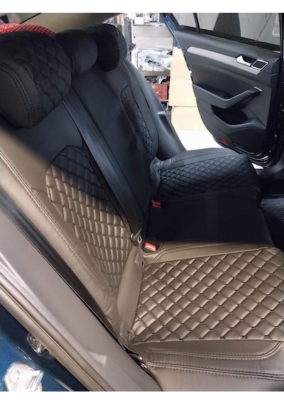 Volkswagen Passat B8 Araca Özel Deri Oto Koltuk Kılıfı 158172