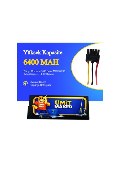 Philips Homerun 7000 Serisi Xu7100/02 Robot Süpürge 6400 Mah Batarya