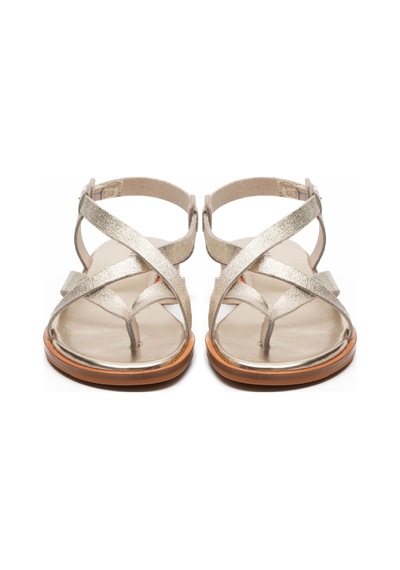 Platıno Sandalet Kadın 86x2 Frau Lamınato-s Leather Platino Platin