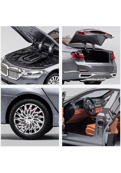 Scowetto Bmw 760 Araba Bmw 7 Serisi Araba 1:24 Diecast Metal Model Araba Koleksiyon Araba Sesli Işıklı