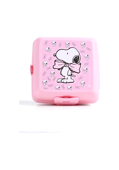 Pembe Beslenme Kabı 24885-snoopy Saklama Kabı