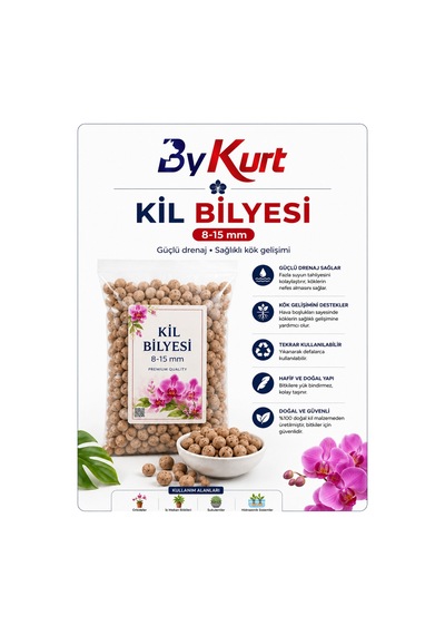 Orkide Toprağı Saksı Değişim Seti Premium - 4 Adet İthal Çam Kabuğu + Coco Cips + Kil Bilyesi + 5 Adet Şeffaf Orkide Saksısı Bakım Seti 6 L