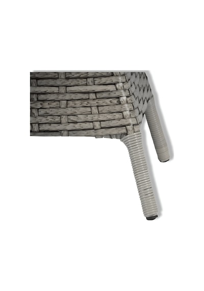 Filamak Rattan Bahçe Balkon Mobilyası 3 1 1 Masa Oturma Grubu Bora Deluxe Gri