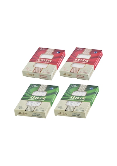 Aktürk Kastamonu Çekme Helva Sade Ve Fıstıklı 250 Gr 4 Lü Karma Paket