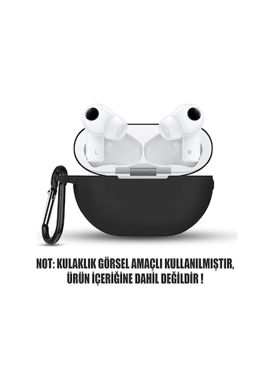 Microsonic Huawei Freebuds Pro Mat Silikon Kılıf Siyah