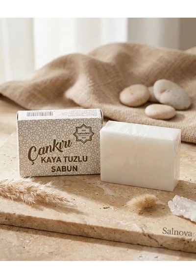 Çankırı Kaya Tuzlu Köpüren Sabun - 2'li Set Doğal