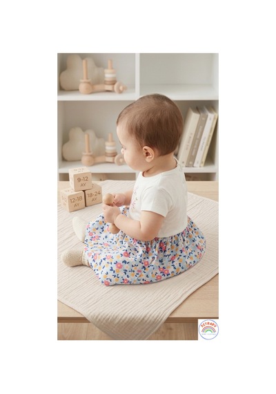 Ketbaby %100 Pamuklu Çiçek Desenli Yazlık Bebek Elbise 9 - 24 Ay Yazlık Konfor Serisi Mavi Mavi Ketbaby %100 Pamuklu Çiçek Desenli Yazlık Bebek Elbise 9 - 24 Ay Yazlık Konfor Serisi Mavi Mavi