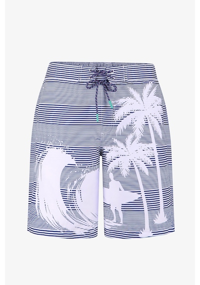 Penti Erkek Lacivert Surf Revival Çizgili Deniz Şortu