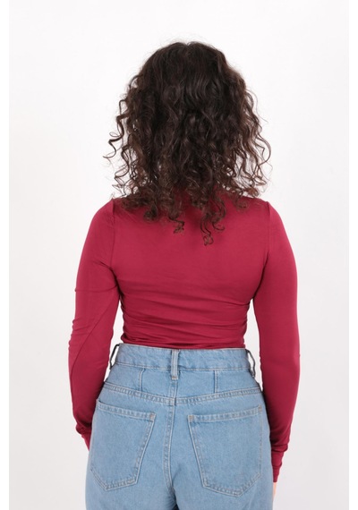 Busem W0010437 Kadın Bluz Bordo