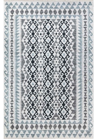 Valencıa-1510 Kaymaz Taban Dekoratif Modern Yıkanabilir Kolay Temizlenen Salon Balkon Mutfak Halısı Kilim Yolluk