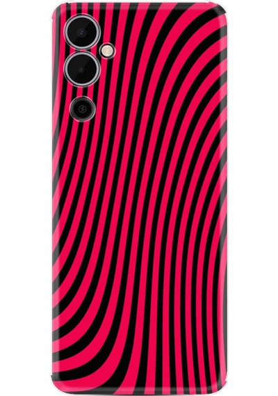 Tecno Pova 4 Pro Kılıf Silikon Desen Özel Seri Black Pink 1671