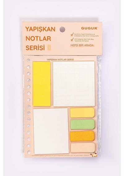 Turuncu Yapışkan Not Seti Post-it Sticky Note