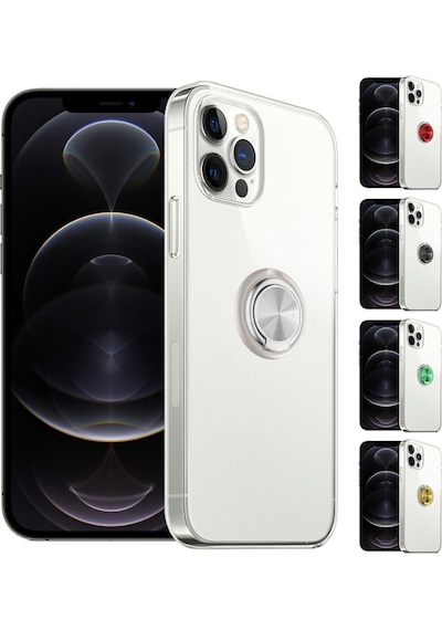 Fitcase Apple Uyumlu iPhone 12 Pro Max Kilif Gross Ring Seffaf Arka Kapak 488500698