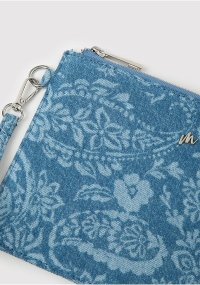 Mavi - Desenli Denim El Çantası 1913944-82050