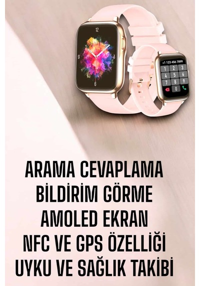 Akıllı Bileklik Sağlık Takibi Yapabilen Kadınlar İçin Rose Gold