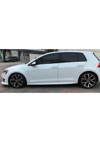 Vw Golf 7 Aero Yan Marşpiyel Seti Mat Siyah Plastik 2 Adet 2012-2019