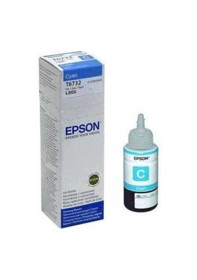 Özel Üretim Kağıt Kullanım Dolum Epson T6732 Cyan İnkjet Mürekkep Kartuşu