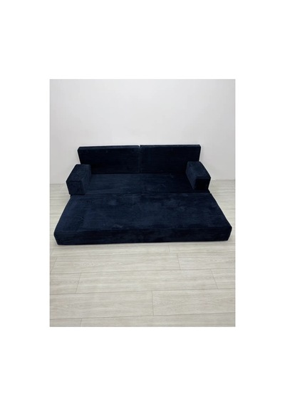 Premium Fitilli Kadife Kumaş, Konforlu Yer Kanepesi ,modüler Koltuk Takımı - Lacivert Premium Fitilli Kadife Kumaş, Konforlu Yer Kanepesi ,modüler Koltuk Takımı - Lacivert