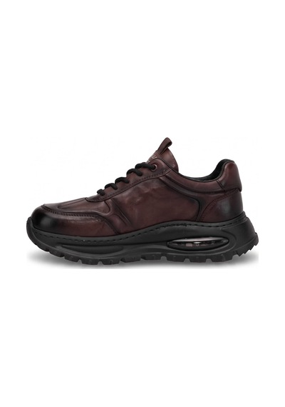 Guja 26blg548-1 Erkek Hakiki Deri Klasik Sneaker Kahve
