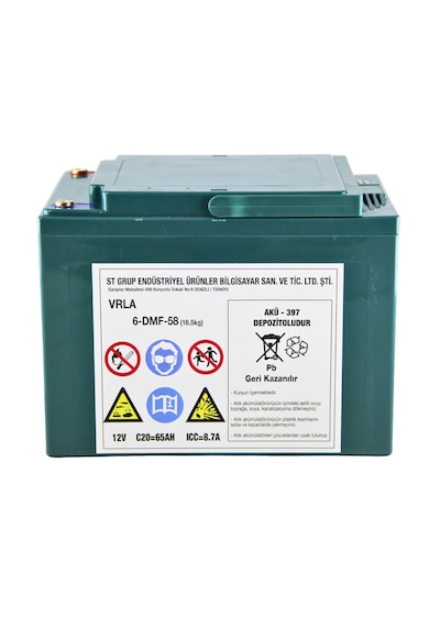 Safir Jel Akü 12 V - 58+ Ah 16.5kg 60 - 80 Ah Uyumlu