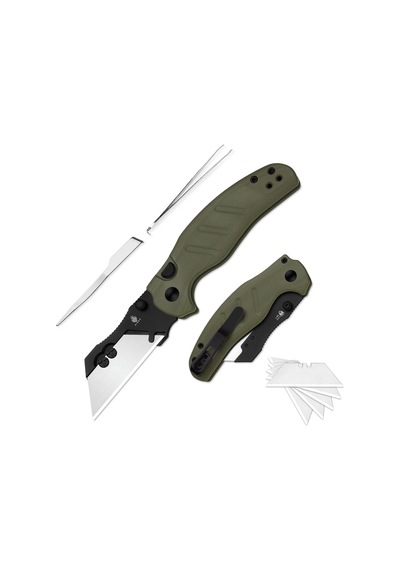 Kizer Kamp Sheepdog Utility Knives Button Liner Lock C01c Uti 1 5cr15mov Kizerv 3488.29jsa2 Kum