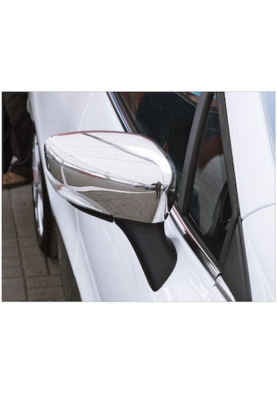 Renault Clio 4 Hb Krom Ayna Kapağı 2012-2019 Uyumlu 2 Parça P.Çelik