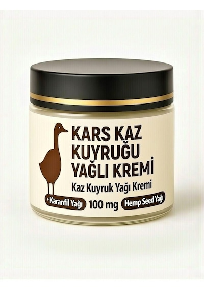 3 X 100 Gr Kars Kaz Yağı Kuyruk Yağlı Masaj Kremi Jel