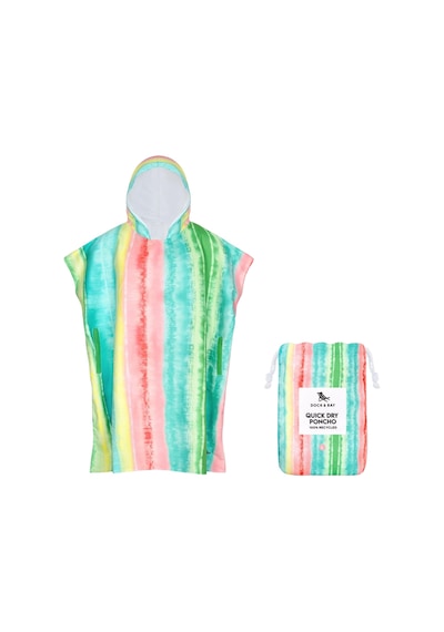 Dock And Bay Uv Korumalı Yetişkin Panço Design M Watermelon Sugar Çok Renkli