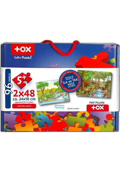 Tox Orman 5+ Keçe Yapboz 5 Yaş Puzzle T015