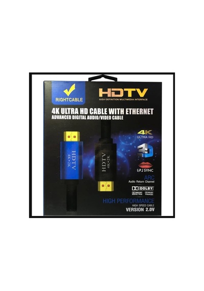 5Mt V2.0 Hdtv 4K Ultra Hd 3D 60Hz 2160P Altın Kaplama Kablo