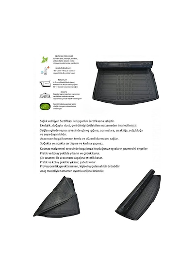 Ssangyong Torres 2024+ 5d Karbon Paspas Takımı +3d Pvc Bagaj Havu