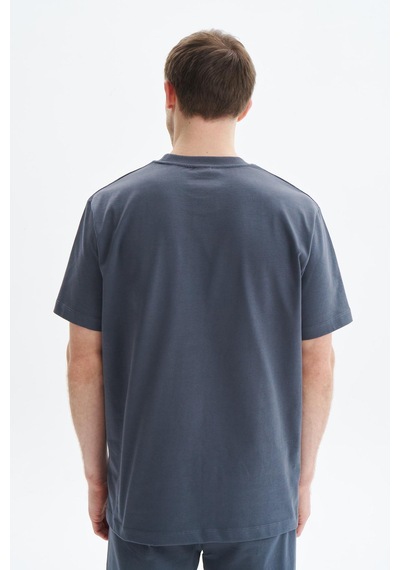 AR-MA Arma Erkek Regular Fit Basic Önden Cepli % 100 Pamuk Süprem Bisiklet Yaka Tişört Y29344449202 Gri