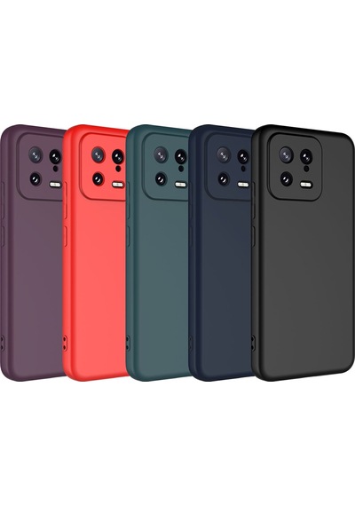 Noktaks - Xiaomi Uyumlu Xiaomi Mi 13 - Kılıf İçi Kadife Koruyucu Mara Lansman Kapak - Koyu Mor