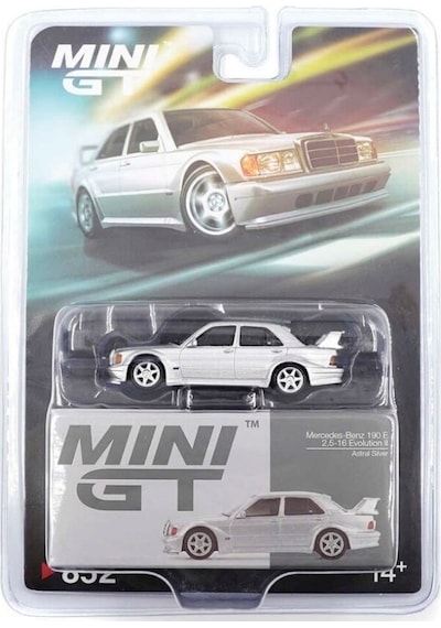 Mini Gt 164 Mercedes-benz 190e 2.5-16 Evolution Iı Astral Silver - Blister Paket Mgt00852-bl