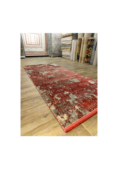 Palette Pa04c Bordo-gri Halı Çok Renkli
