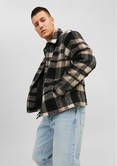 Jack & Jones Yün Görünümlü Ekose Desenli Ceket - Cole 12238915 Chocolate Brown Kahverengi Jack & Jones Yün Görünümlü Ekose Desenli Ceket - Cole 12238915 Chocolate Brown Kahverengi