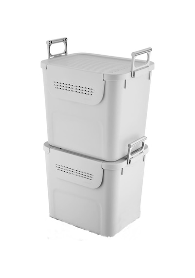 Geseus Motek Mybox 2x30 Litre Kulplu Çok Amaçlı Organizer Saklama Kutusu-mt-35 001