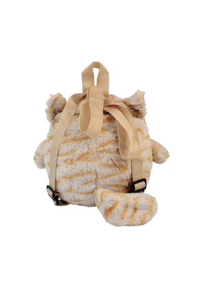 Glanart Çocuklar İçin Sevimli Peluş Sırt Çantası Kahve 25 Cm 3-6 Yaş Kahverengi