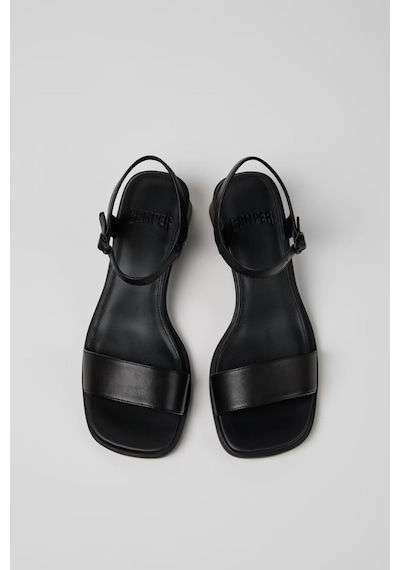Camper Kora Sandal Kadın Siyah Deri Sandalet-14572 Camper Kora Sandal Kadın Siyah Deri Sandalet-14572