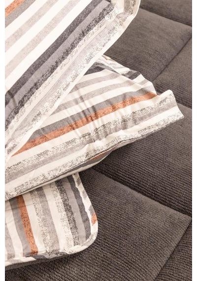 Sherpa Peluş Çift Kişilik Lastikli Çarşaflı Comforter Set Antrasit