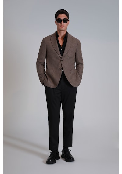 Lufian Daniel Spor Erkek Blazer Ceket Slim Fit Deve Tüyü Deve Tüyü 112140208100440 Deve Tüyü