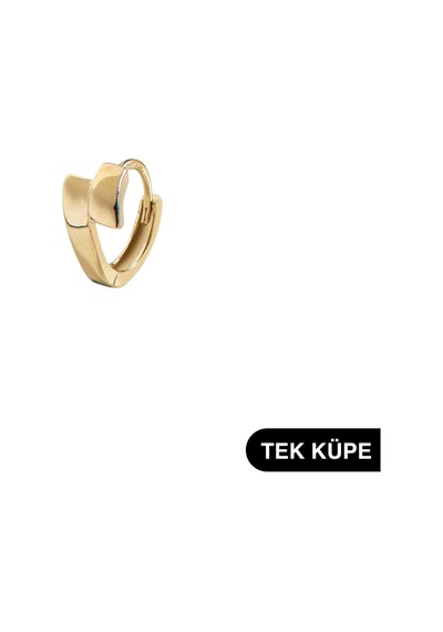 Goldkupe 14 Ayar Altın Tek Minik Halka Küpe 0,62 Gr-6312