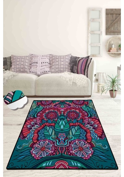 Beta 80X150 Cm Dekoratif Halı , Kaymaz Halı