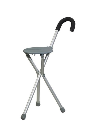 Oturaklı Baston, Katlanabilir, Alüminyum,