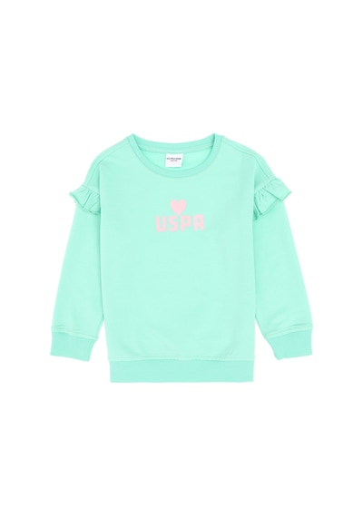 U.S. Polo Assn. Kız Çocuk Mint Bisiklet Yaka Sweatshirt 50296389-VR090