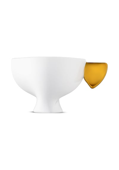 Jumbo Glide 4 Parça 2 Kişilik Kahve Fincan Takımı Gold Gold