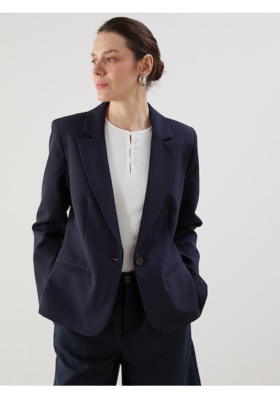 Lcwaıkıkı Classic Lacivert Regular Fit Kadın Blazer Ceket