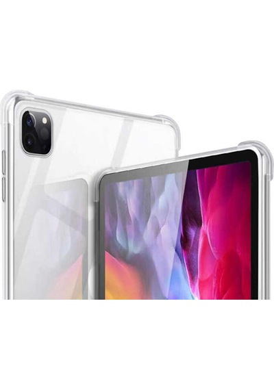 Apple Uyumlu iPad Pro 12.9 2021 (5.Nesil) Kılıf Zore Tablet Nitro Anti Shock Silikon Kapak Renksiz